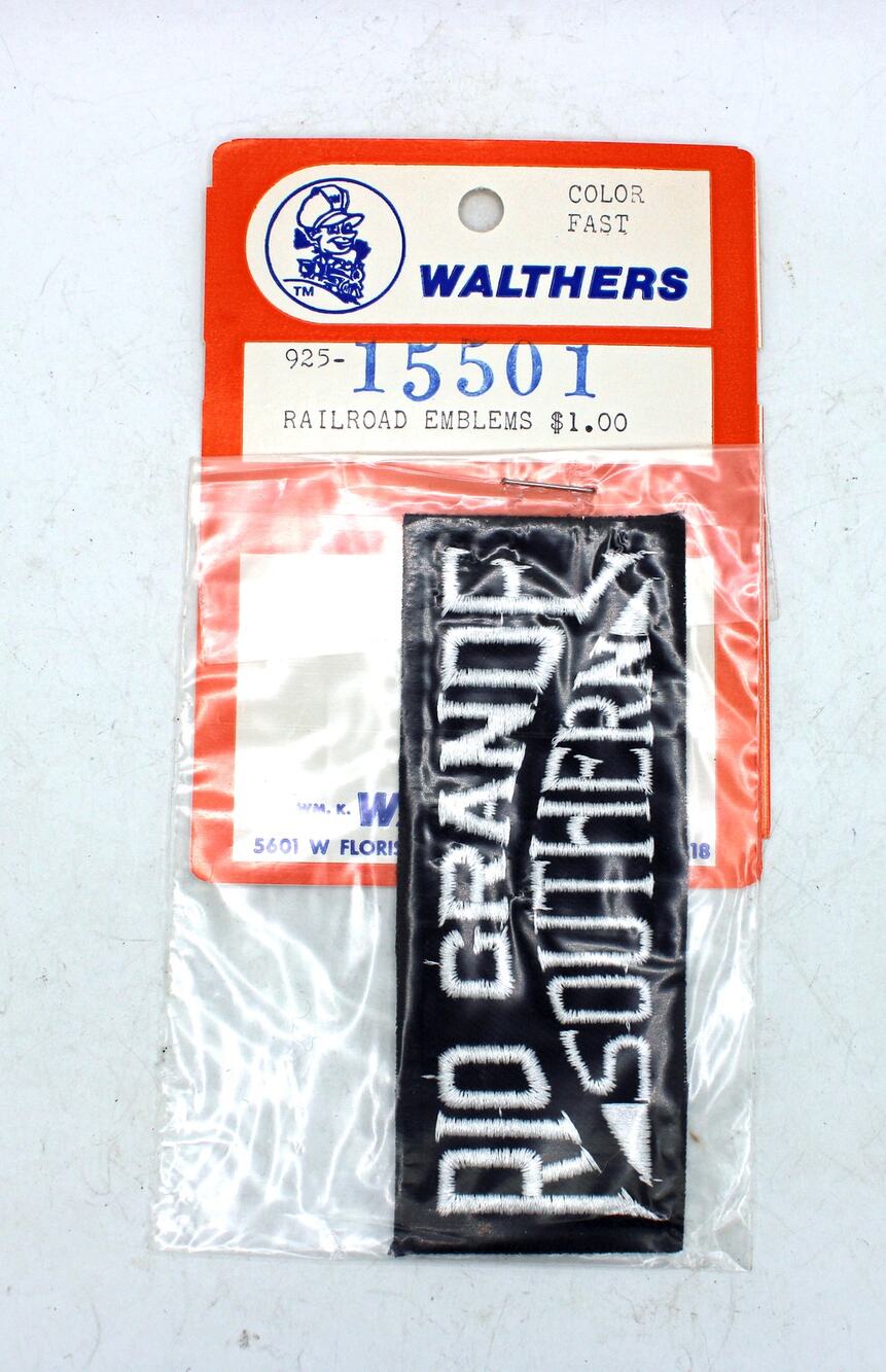 NOS Walthers Rio Grande Southern Railroad Patch
